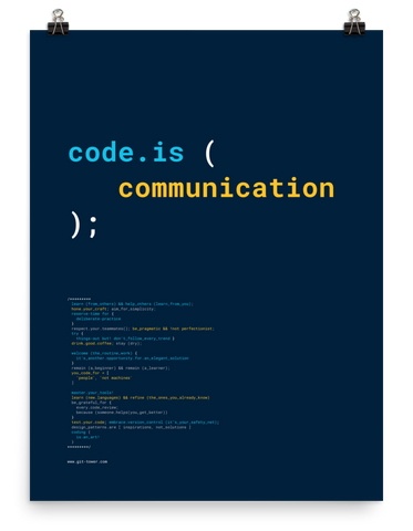 Code is Communication