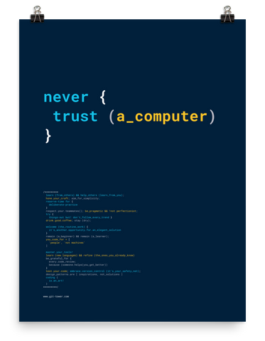 Never Trust a Computer