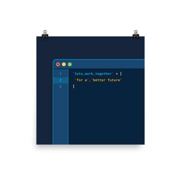 Let's Work Together Poster